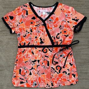 Koi Scrub Top